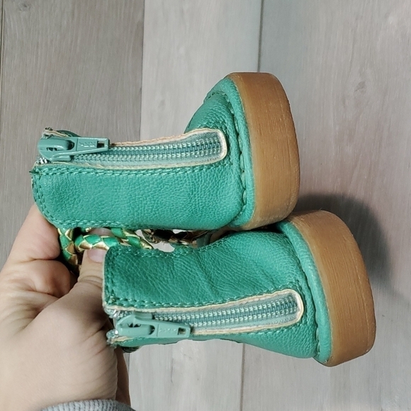 Born B.O.C Womem Emerald Ankle Zip  Sandals Thong Flats Slide shoes sz 8M - Picture 6 of 12